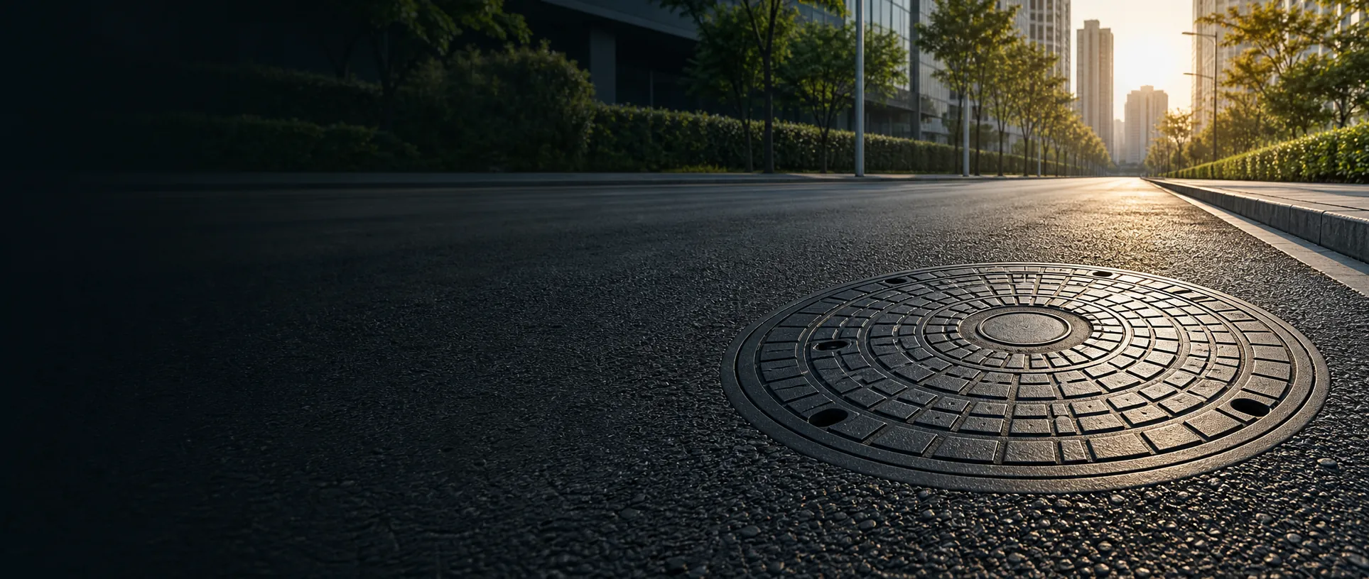 城市道路井盖应用场景示意图